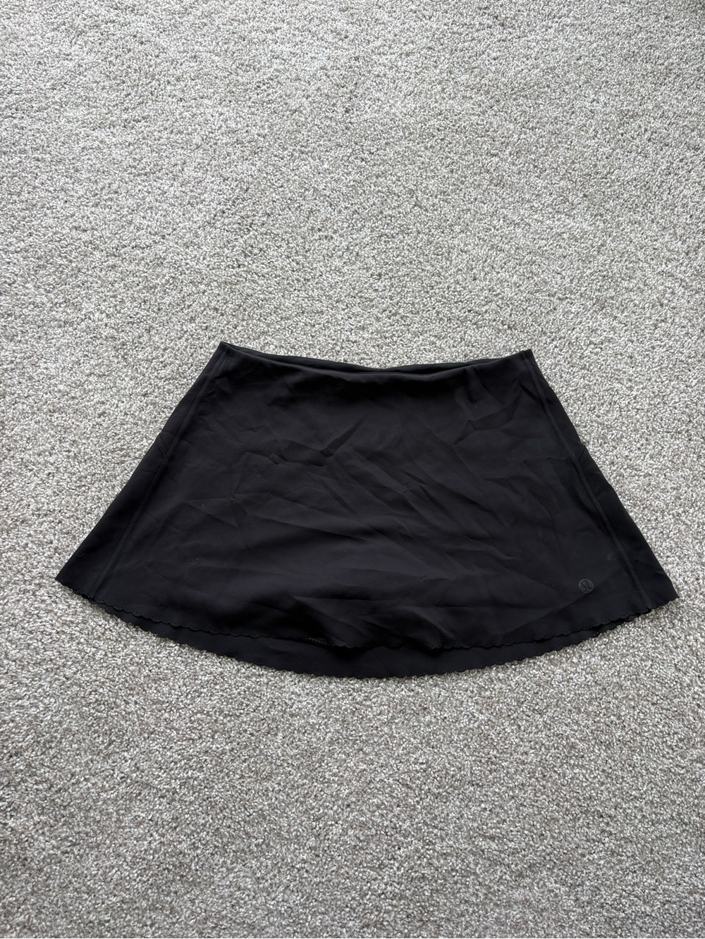 Lululemon Black Scalloped Athletic Skort